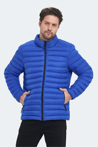 Slazenger - Slazenger HAYDEN IN Erkek Şişme Saks Mavi Mont & Kaban