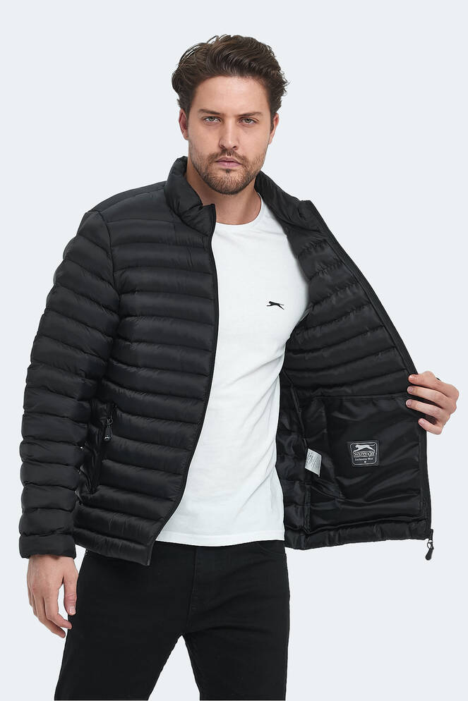 Slazenger HAYDEN IN Erkek Şişme Siyah Mont & Kaban
