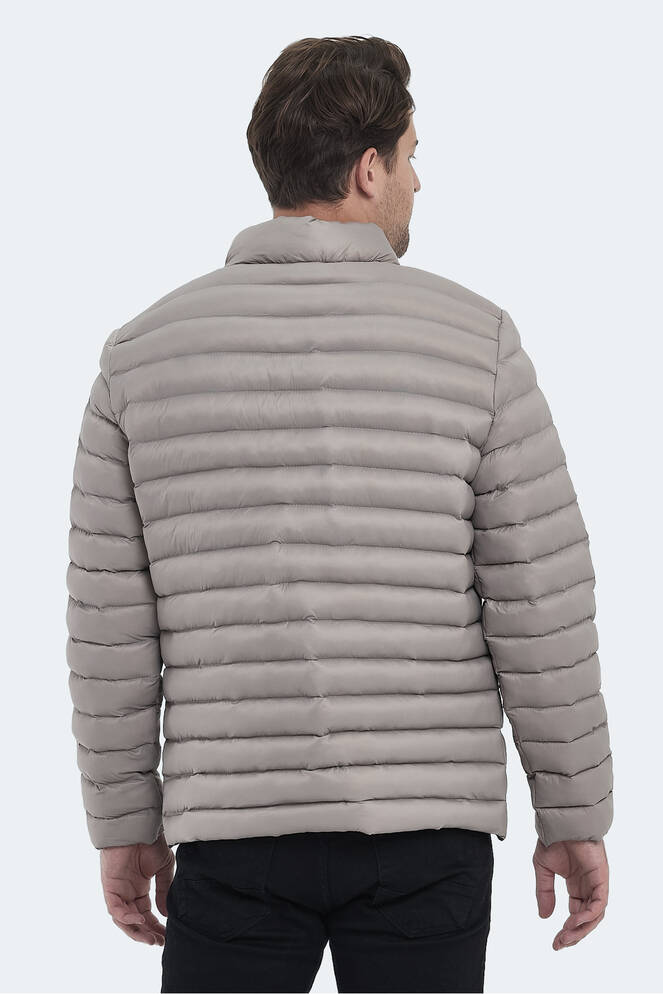 Slazenger HAYDEN IN Erkek Şişme Taş Gri Mont & Kaban