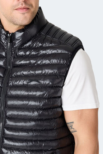 Slazenger HAZAR Erkek Şişme Siyah Yelek - Thumbnail