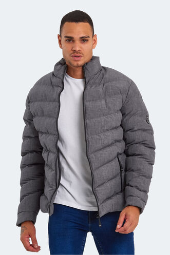 Slazenger - Slazenger HEAD NEW IN Erkek Şişme Koyu Gri Mont & Kaban