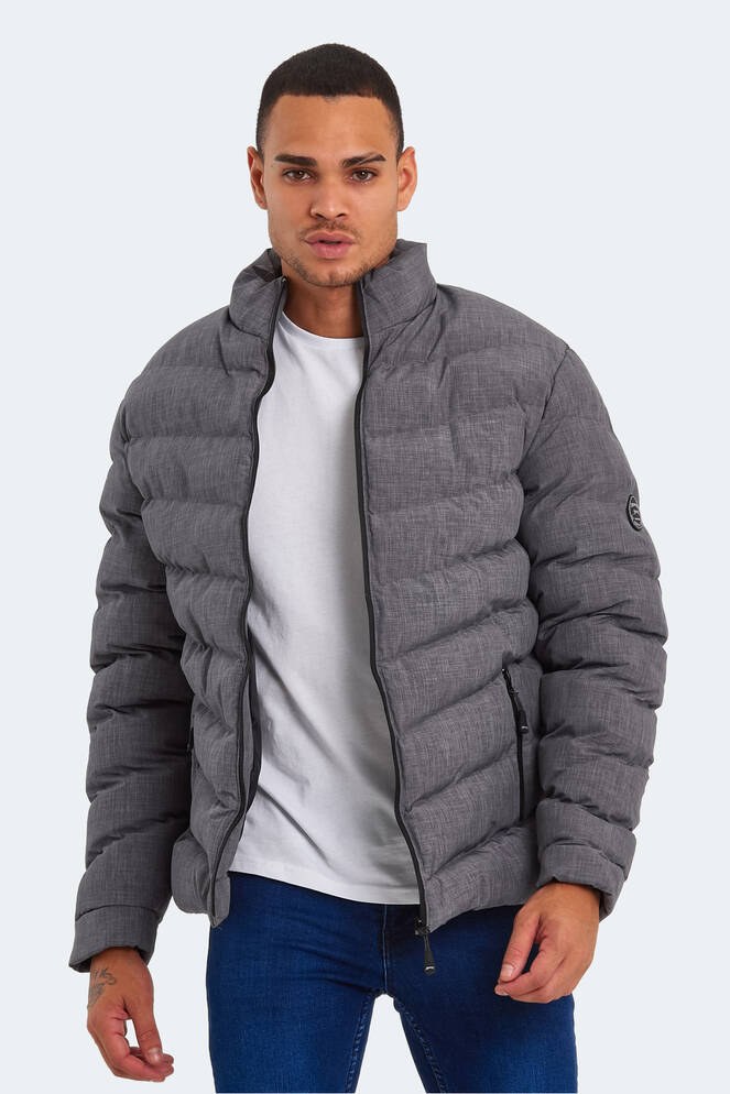 Slazenger HEAD NEW IN Erkek Şişme Koyu Gri Mont & Kaban