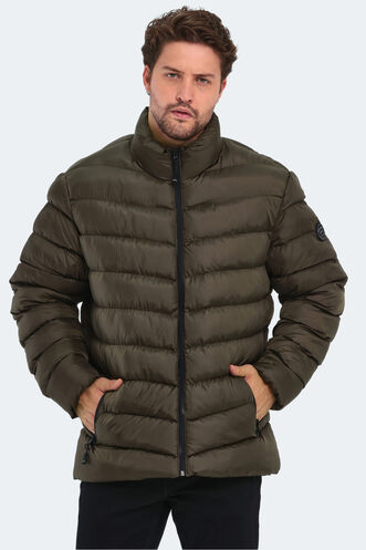 Slazenger - Slazenger HEAR IN Erkek Şişme Haki Mont & Kaban