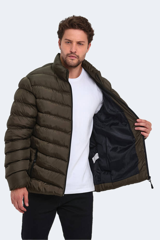 Slazenger HEAR IN Erkek Şişme Haki Mont & Kaban