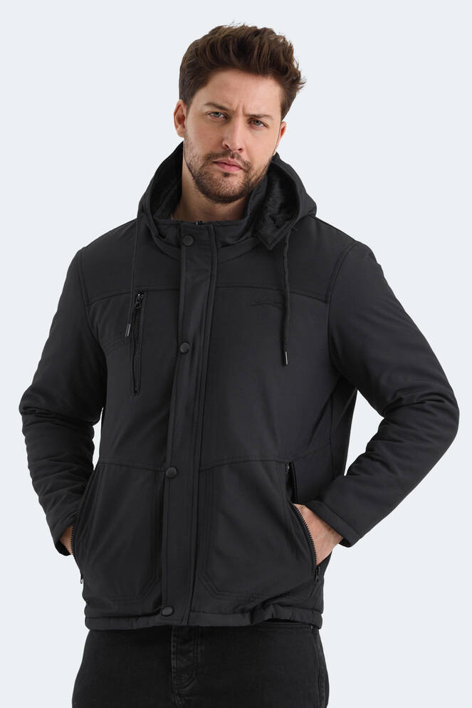 Slazenger HEAVEN Erkek Mont & Ceket Siyah