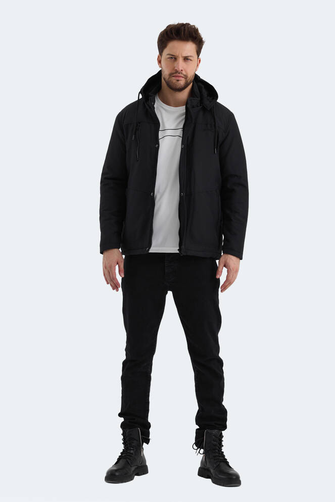 Slazenger HEAVEN Erkek Mont & Ceket Siyah