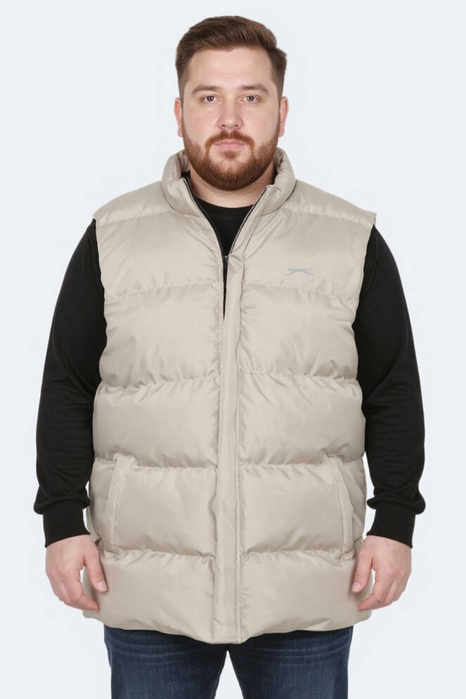 Slazenger HEIDA Large Size Men's Vest Beige