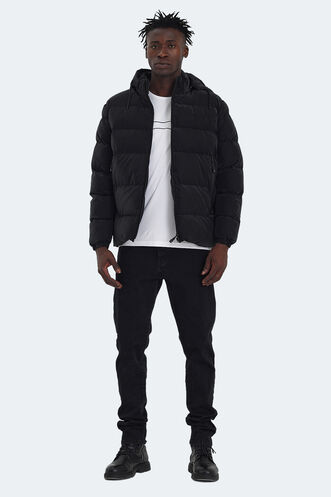 Slazenger HEINER Erkek Mont & Ceket Siyah - Thumbnail