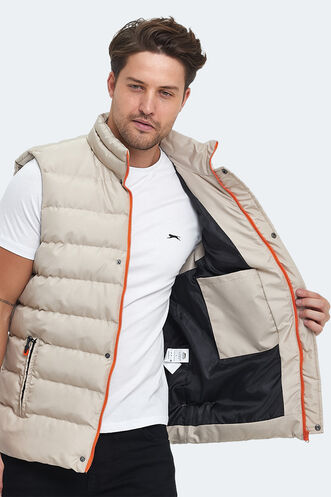 Slazenger HELEN Erkek Yelek Bej - Thumbnail