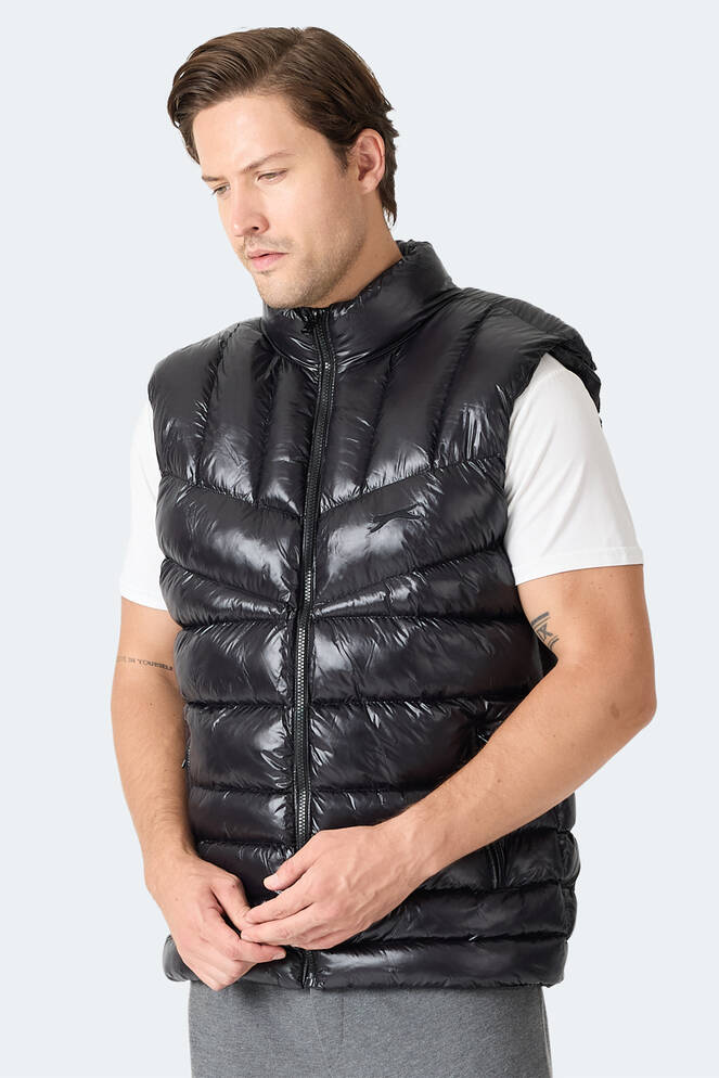 Slazenger HELIORA Erkek Şişme Siyah Yelek