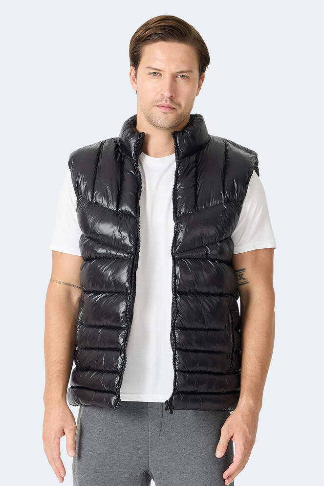 Slazenger HELIORA Erkek Şişme Siyah Yelek