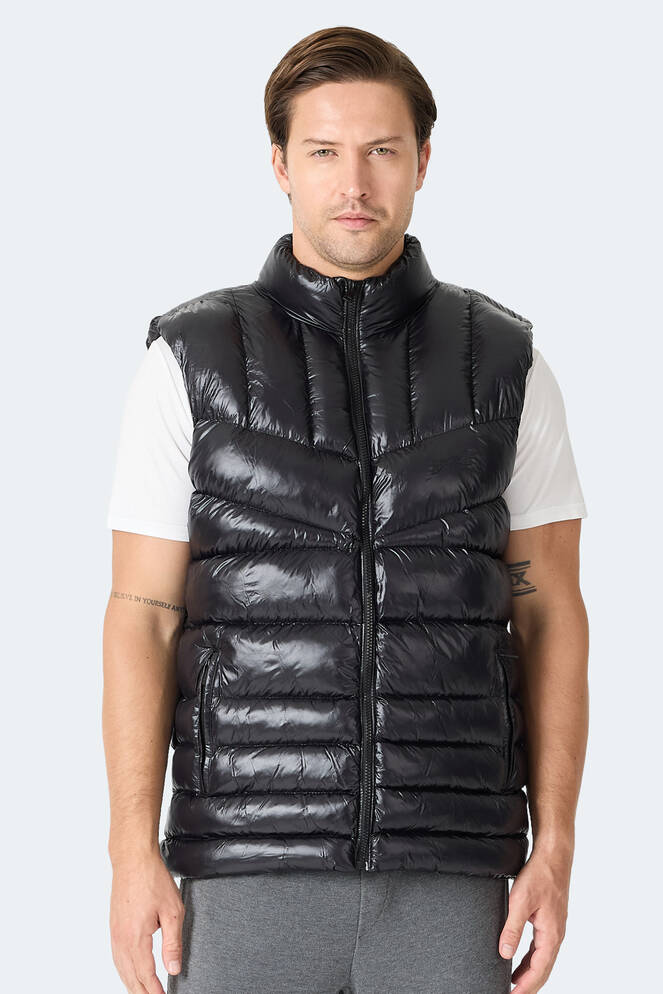 Slazenger HELIORA Erkek Şişme Siyah Yelek