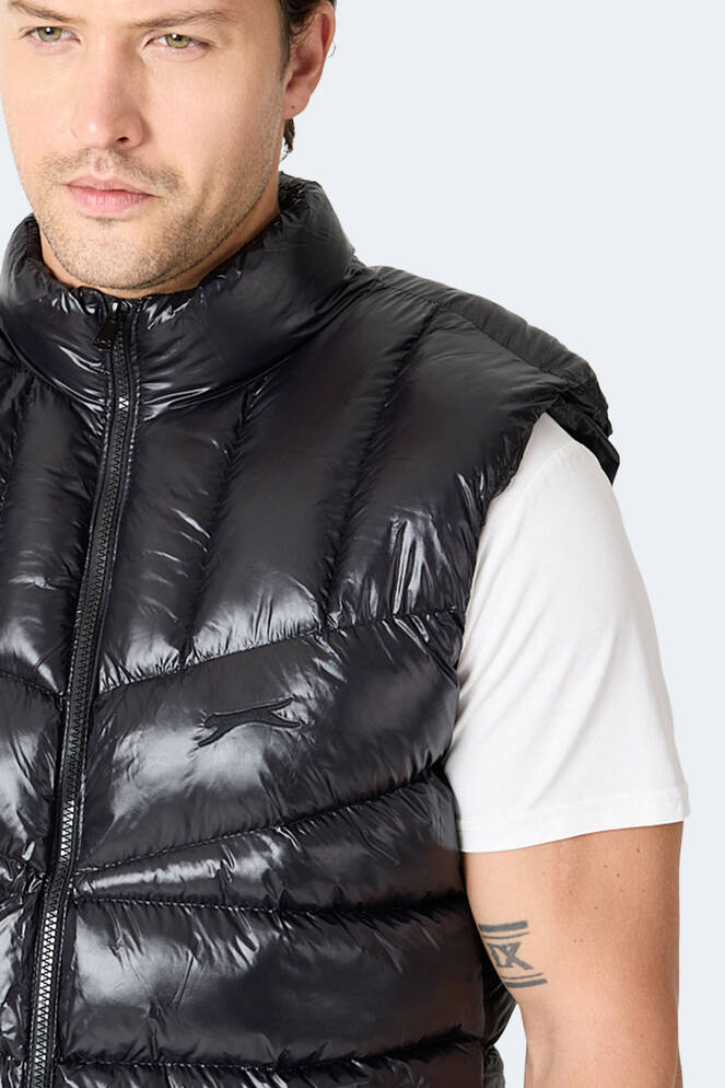 Slazenger HELIORA Erkek Şişme Siyah Yelek