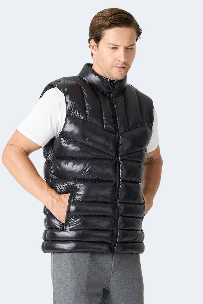 Slazenger HELIORA Erkek Şişme Siyah Yelek