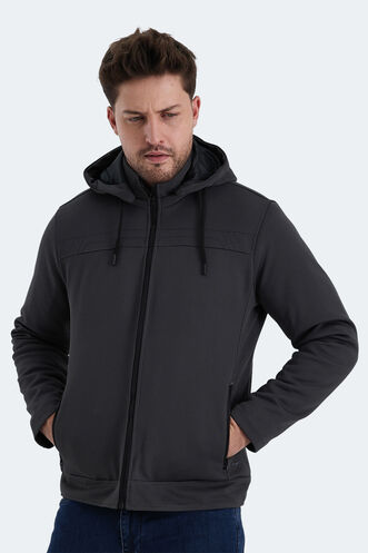 Slazenger HENDRIKKO Erkek Mont & Ceket Koyu Gri - Thumbnail