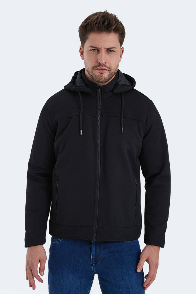 Slazenger HENDRIKKO Erkek Mont & Ceket Siyah Slazenger HENDRIKKO Erkek Mont & Ceket Siyah