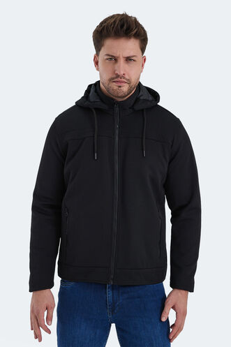 Slazenger HENDRIKKO Erkek Mont & Ceket Siyah - Thumbnail