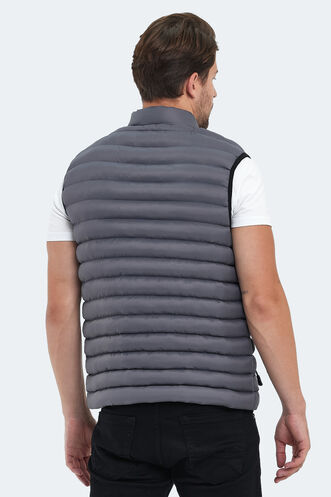 Slazenger HERA Erkek Yelek Taş Gri - Thumbnail