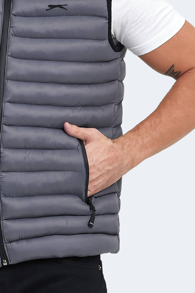 Slazenger HERA Erkek Yelek Taş Gri