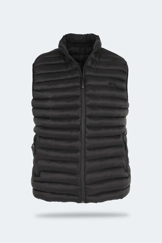 Slazenger HERA Plus Size Men's Vest Black - Thumbnail