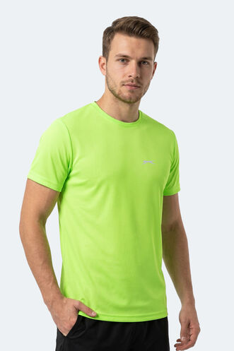 Slazenger - Slazenger HERRERA Erkek Neon Yeşil Tişört