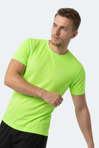Slazenger HERRERA Erkek Neon Yeşil Tişört - Thumbnail