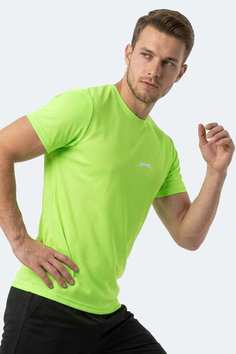 Slazenger HERRERA Erkek Neon Yeşil Tişört - Thumbnail