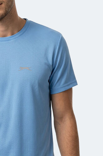 Slazenger HERRERA Erkek Saks Mavi Tişört - Thumbnail