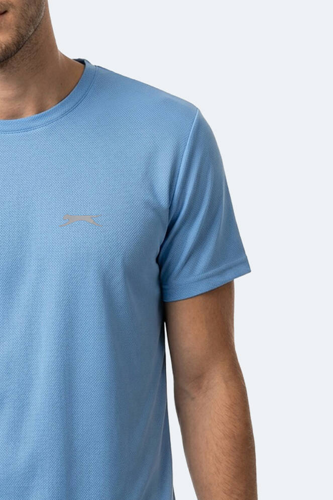 Slazenger HERRERA Erkek Saks Mavi Tişört