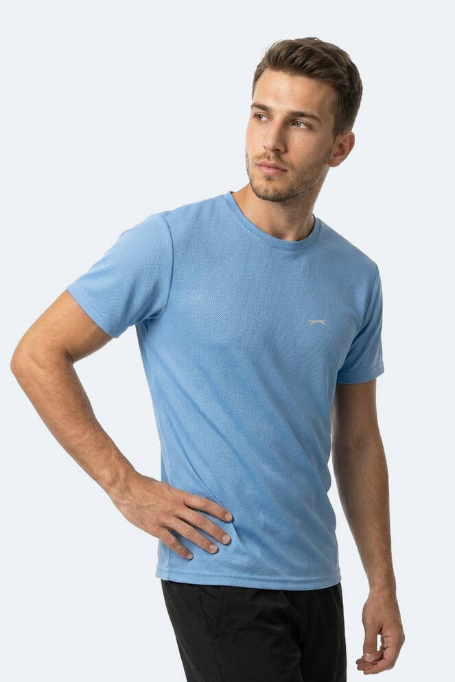 Slazenger HERRERA Erkek Saks Mavi Tişört