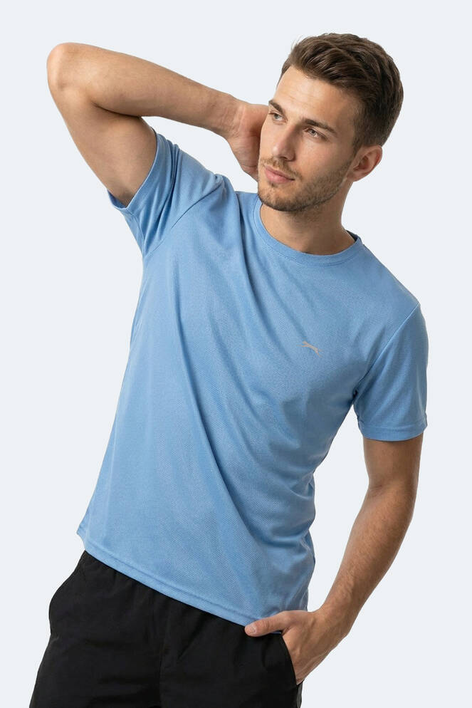 Slazenger HERRERA Erkek Saks Mavi Tişört