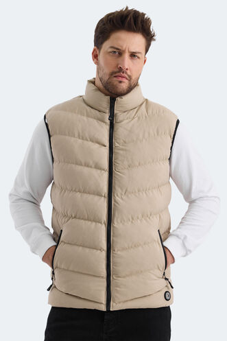 Slazenger HIDRO Erkek Yelek Taş Gri - Thumbnail