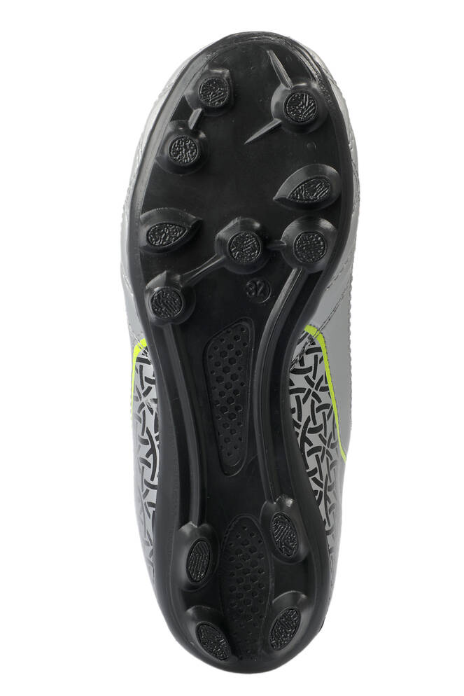 Slazenger HINO KR Futbol Erkek Çocuk Krampon Ayakkabı Gri - Siyah