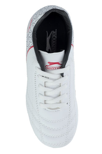 Slazenger HINO KR Football Boys' Cleats White - Black - Thumbnail