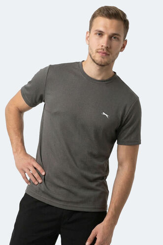 Slazenger HUGGER Erkek Antrasit Tişört - Thumbnail