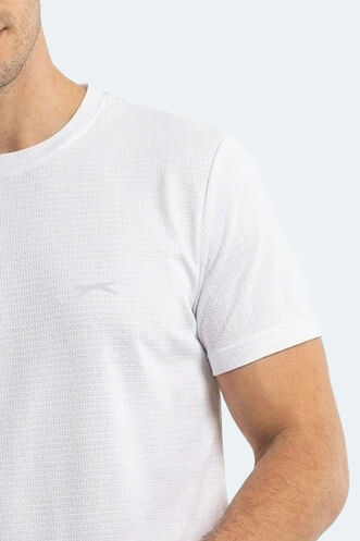 Slazenger HUGGER Erkek Beyaz Tişört - Thumbnail
