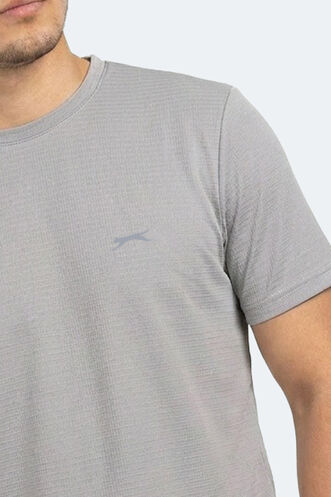 Slazenger HUGGER Erkek Gri Tişört - Thumbnail