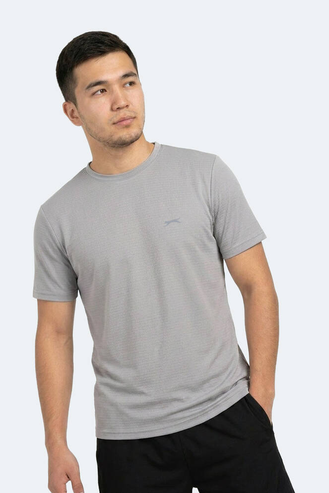 Slazenger HUGGER Erkek Gri Tişört