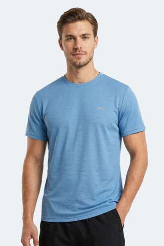 Slazenger - Slazenger HUGGER Erkek Mavi Tişört
