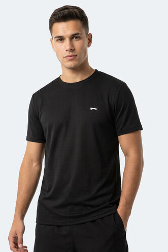 Slazenger - Slazenger HUGGER Erkek Siyah Tişört