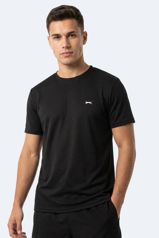 Slazenger HUGGER Erkek Siyah Tişört