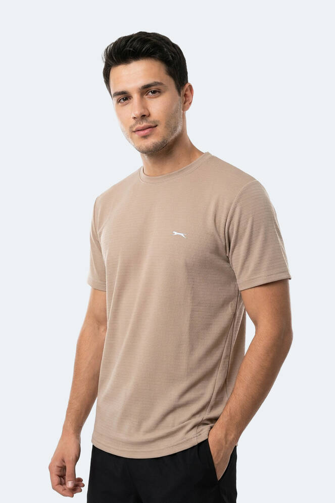 Slazenger HUGGER Erkek Vizon Tişört