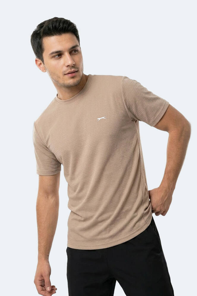 Slazenger HUGGER Erkek Vizon Tişört