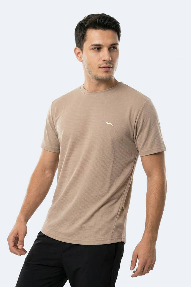 Slazenger HUGGER Erkek Vizon Tişört