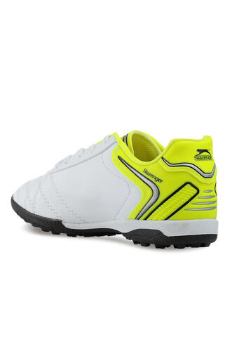 Slazenger HUGO HS Football Boys Indoor Soccer Shoes White - Yellow - Thumbnail