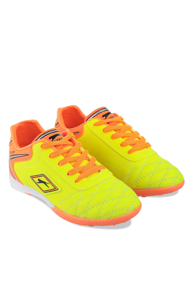 Slazenger HUGO HS Football Boys Indoor Soccer Shoes Yellow - Red