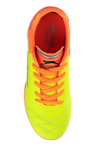 Slazenger HUGO HS Football Boys Indoor Soccer Shoes Yellow - Red - Thumbnail