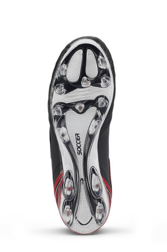 Slazenger HUGO KR Erkek Futbol Ayakkabıları Siyah - Kırmızı - Thumbnail