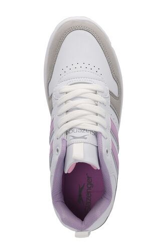 Slazenger IDENTY Kadın Sneaker Ayakkabıları Beyaz - Lila - Thumbnail
