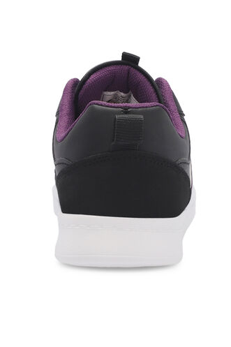 Slazenger IDENTY Kadın Sneaker Ayakkabıları Siyah - Mor - Thumbnail